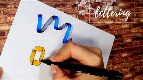 Lettering Creativo 1 ⭐cÓmo Hacer Letras Como Cintas ⭐ Tombow Youtube