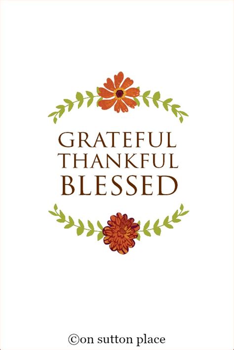 Find the perfect grateful thankful blessed stock photo. 10 More Fall Printables - On Sutton Place