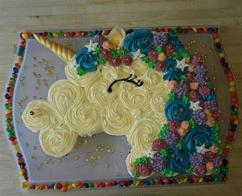 Unicorn Pull Apart Cupcake Birthday Cake Pull Apart Cupcake Cake