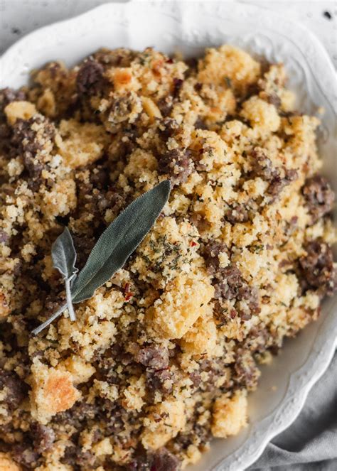 Add a little gravy and even cranberry sauce. Cornbread Stuffing with Sausage & Sage • Serendipity by ...