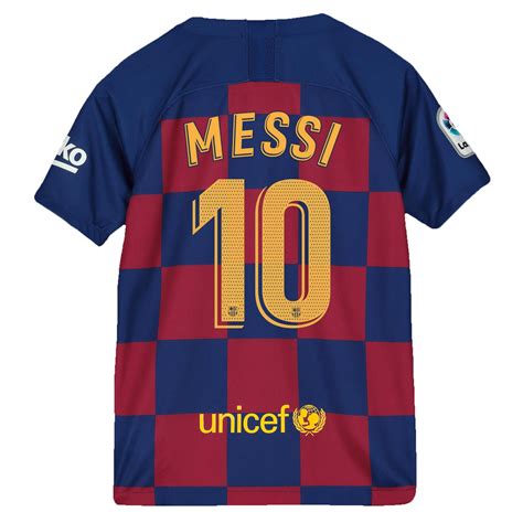 Youth Barcelona Jersey Messi Nike Fc Barcelona Home Jersey 19 20 Blue Red Lionel Messi 10