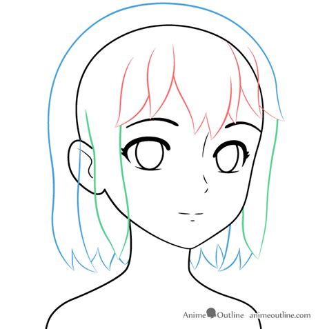 How To Draw An Anime School Girl In 6 Steps Animeoutline Anime