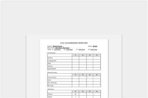 17 Free Report Card Templates Word And Pdf