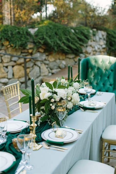 Fianceebodas On Twitter Green Themed Wedding Emerald Wedding Colors