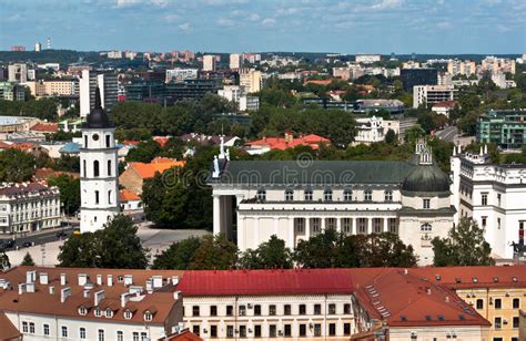 Vilnius Old Town Skyline Stock Photo Image Of Elevated 42250536