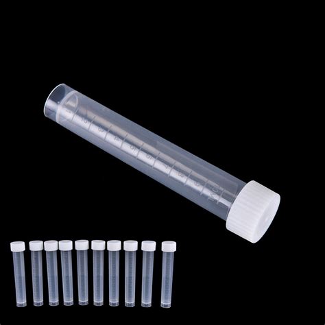 100pcsx 10ml Lab Plastic Frozen Test Tubes Vial Se Grandado