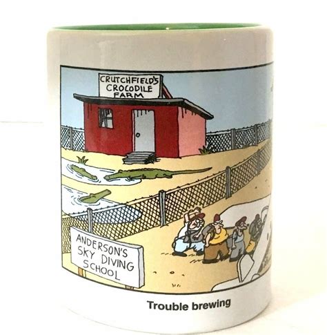 Details About The Far Side Mug Gary Larson Trouble Brewing Parachute