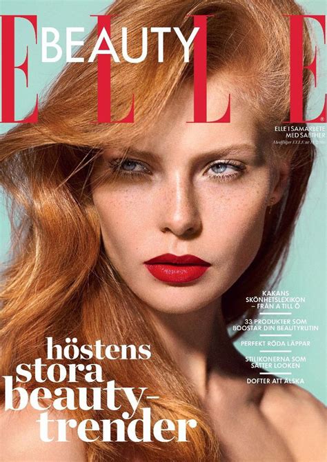 Elle Sweden Beauty Supplement Cover November 2016 Elle Sweden