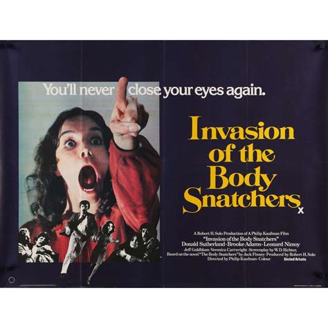 Invasion Of The Body Snatchers Movie Poster