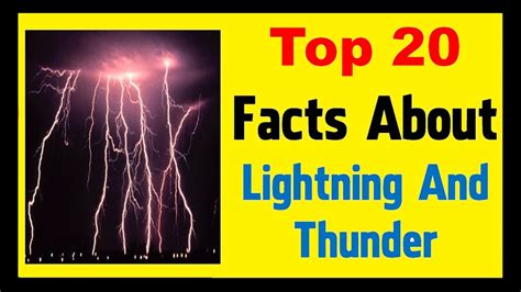 Lightning And Thunder Facts Youtube