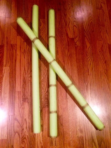 Pool Noodles Into Bamboo With Golden Sharpie Made For Vbs Journey Off
