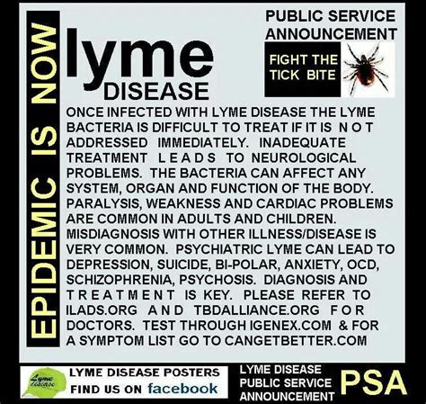Lyme Disease Posters On Fb Lyme Disease Awareness Disease Awareness