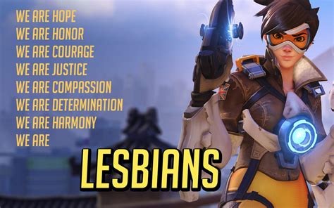 Game Application Screenshot Canon Tracer Overwatch Lesbians