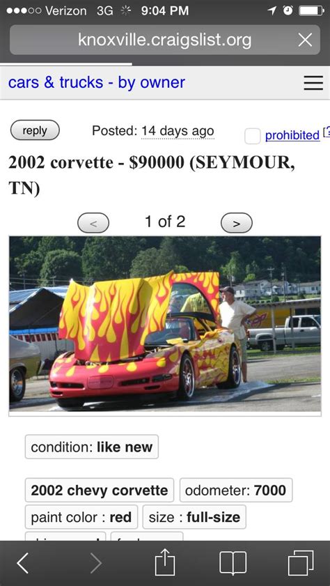 Search cars for sale starting at $300. Saw this on Craigslist #Nancy | Chevy corvette, Cars ...