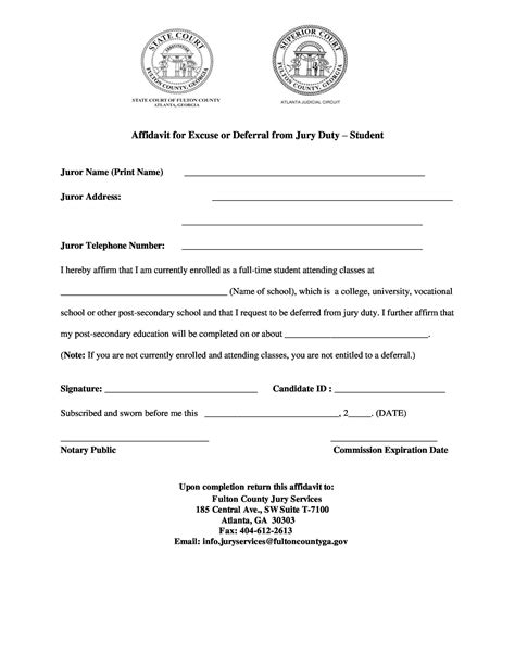 Employer Template Jury Duty Excuse Letter Employer Pdf