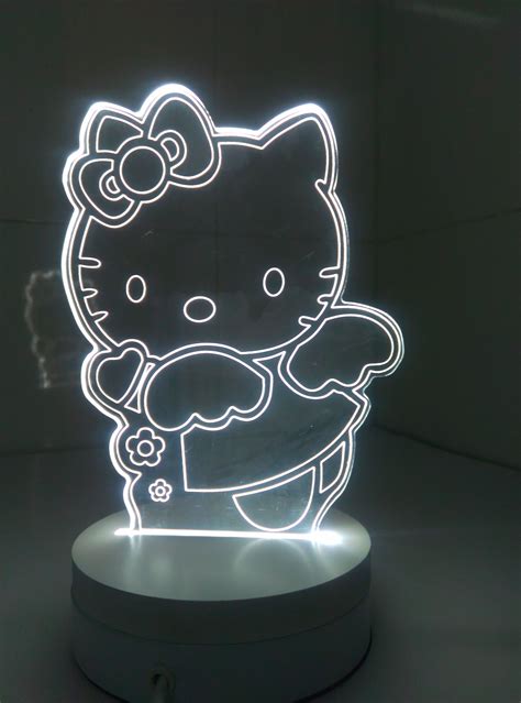 3d Illusion Magic Lamps Hello Kitty Rooms Led Night Lamp 3d Illusions