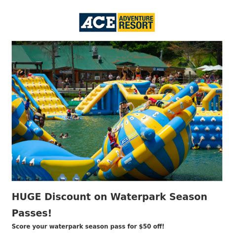 Waterpark Season Passes Discounted For One Day Only Ace Adventure Resort