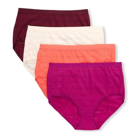 Womens Hanes 40cff4 Ultimate Comfortflex Fit Brief Panty 4 Pack