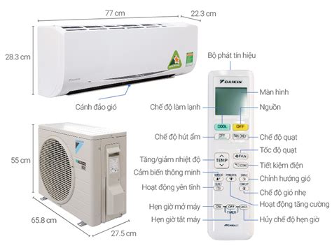 Điện Máy Toàn Linh Máy lạnh Daikin Inverter 1 5 HP FTKQ35 model 2018