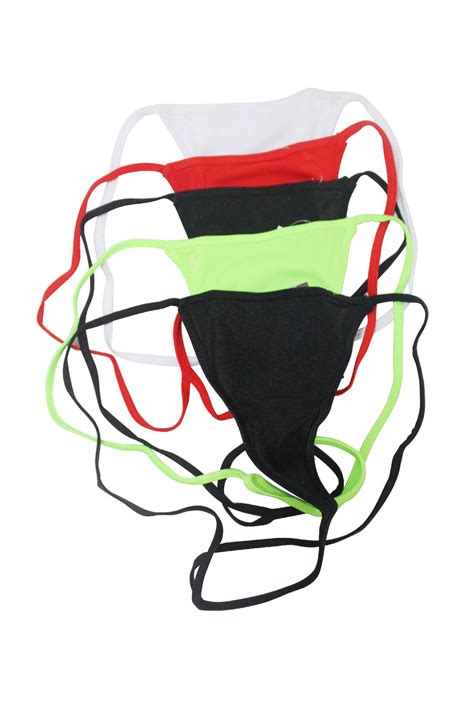 Flirtzy Lot Of 5 Sexy Womens Plus Size Lycra Y Back String G String Thong Panties Panty