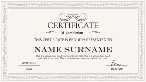 Stylish Certificate PowerPoint Templates - SlideModel