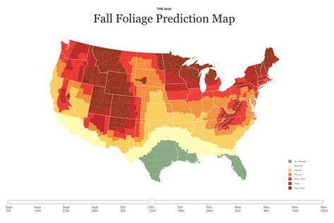 When The 2020 Fall Foliage Prediction Map Expects Peak Color