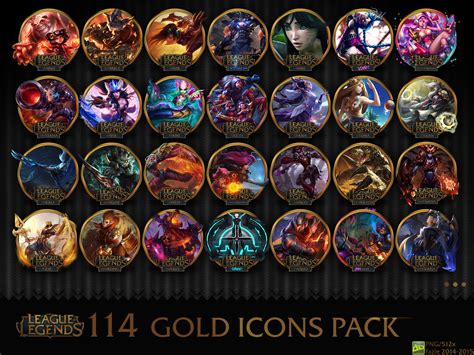114 League Of Legends Gold Icons Pack By Fazie69 On Deviantart