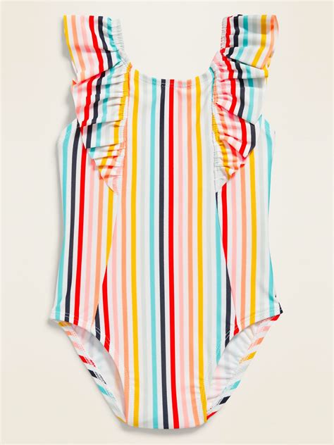 Ruffle Strap Swimsuit For Toddler Girls Old Navy Toddler Girl