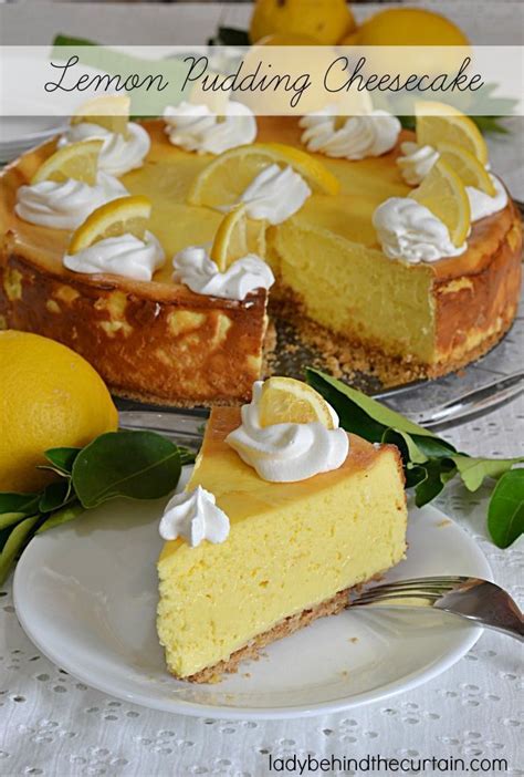 Lemon Pudding Cheesecake The Creaminess Of This Cheesecake Can’t Be Beat Along With The Light