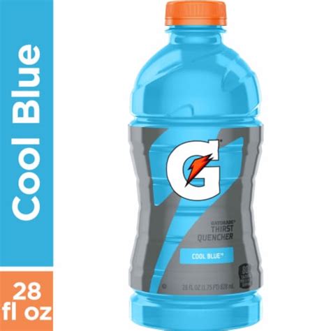 Gatorade Cool Blue Sports Drink Bottle 28 Fl Oz King Soopers