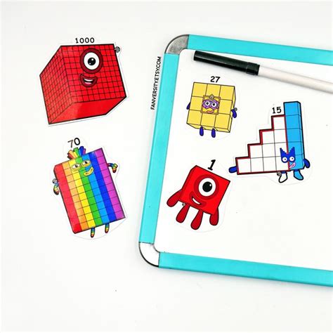 Numberblocks Magnetic Set 1 To 100 And Multiplication Dry Etsy In