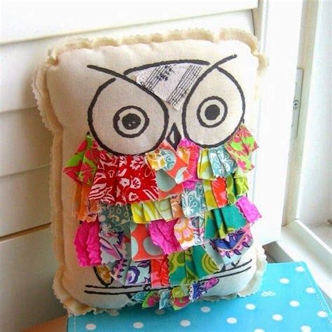 Top 10 Fun Fabric Scrap Projects To Try Owl Fabric Owl Pillow Scrap