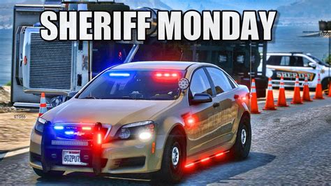 Playing Gta 5 As A Police Officer Sheriff Monday Patrol Gta 5 Lspdfr
