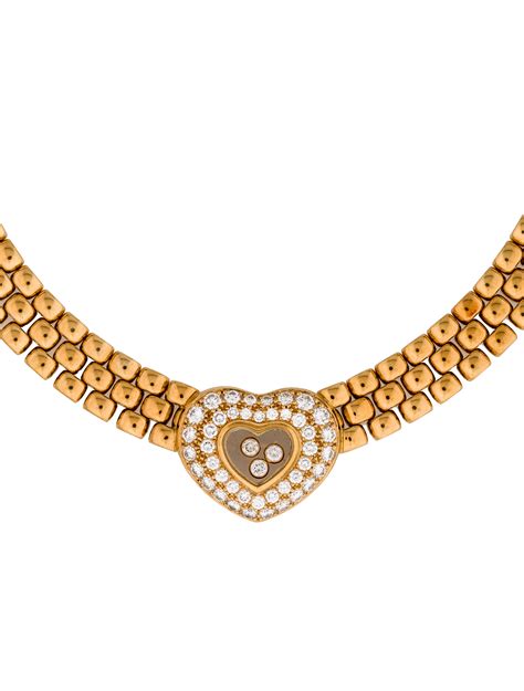 Chopard 18k Happy Diamond Heart Necklace Necklaces Chp21297 The