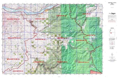 Oregon Unit 16 Topo Maps Hunting And Unit Maps Huntersdomain