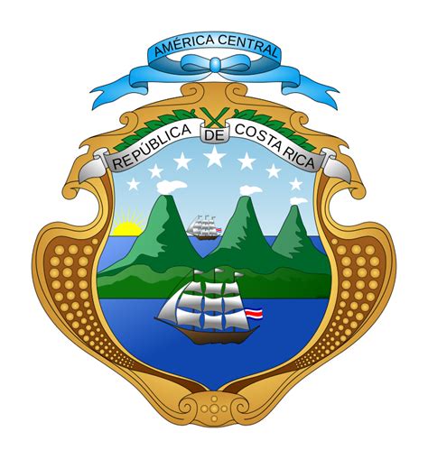 Escudo Nacional De Costa Rica Coat Of Arms Of Costa Rica Openclipart