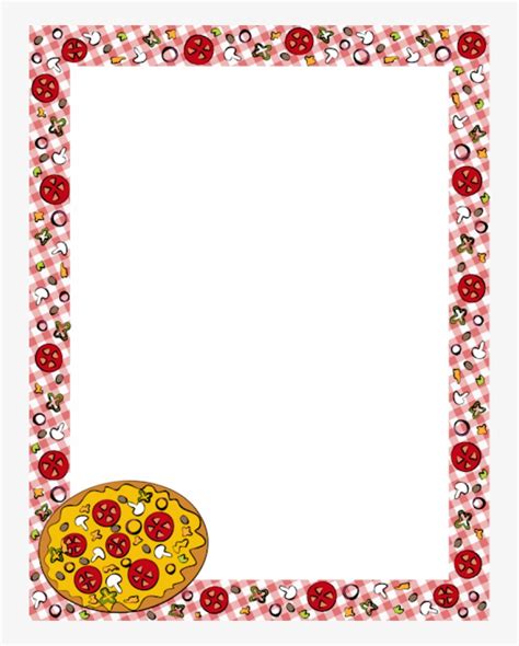 Permalink To Pizza Border Clip Art Pizza Border Transparent Png Image