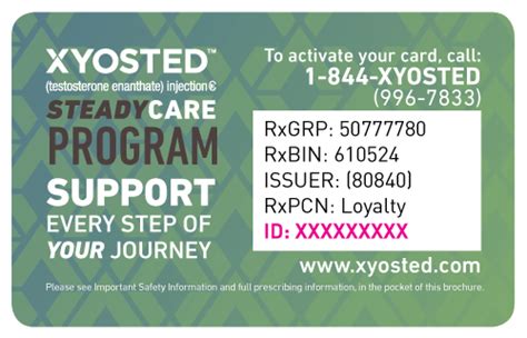 The advancing access copay discount card is good for those insured by commercial policies but not for those enrolled in state or federal. Low Testosterone Treatment | How To Get XYOSTED® (testosterone enanthate)
