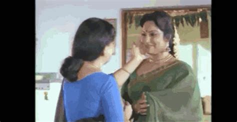 Aunty Clevage GIF Aunty Clevage Green Blouse Discover Share GIFs
