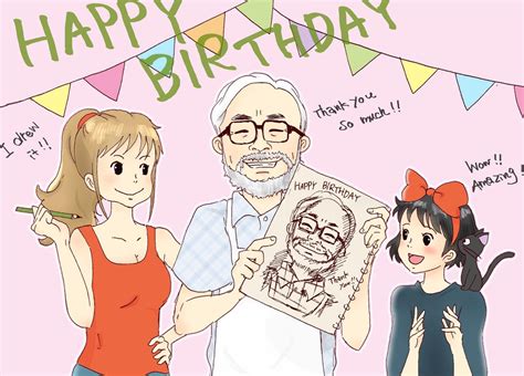 Happy Birthday To Hayao Miyazaki By Akinta79 On Deviantart