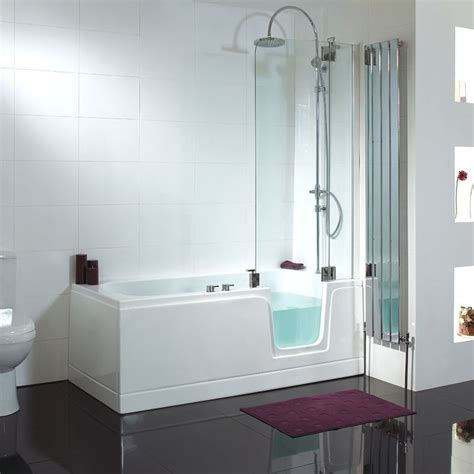 Acrylic Lowes Walk In Bathtub With Shower Long Glass Door Ce 1690750
