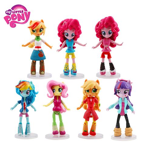 7pcsset 14cm Hasbro My Little Pony Toys Friendship Is Magic Pony Pvc