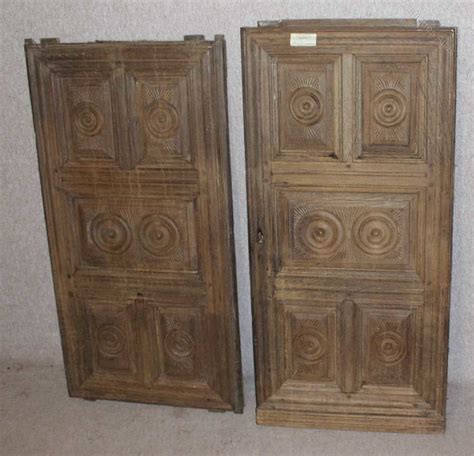 Antiques Atlas 1750s Pair Vintage Carved Large Oak Panels