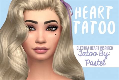 Heart Tattoo By Pastel At Simsworkshop Sims 4 Updates