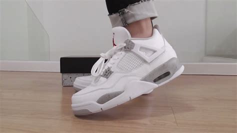 Air Jordan 4 White Oreo Unboxing Review And On Feet Youtube