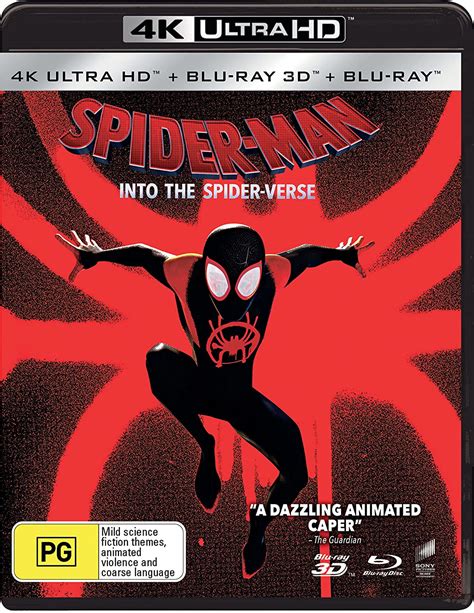 Spider Man Into The Spider Verse 4k Ultra Hd Blu Ray 3d Blu Ray