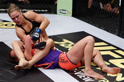 strikeforce results ronda rousey submits miesha tate mma fighting