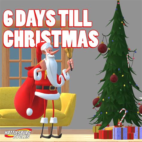 6 Days Till Christmas Day Countdown Christmas Countdown Christmas