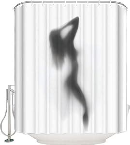 Amazon Com Alago Sexy Lady Women Fabric Shower Curtain Nude Naked
