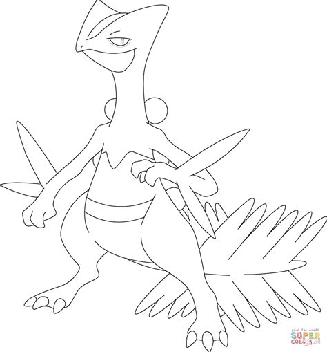 600 x 470 png pixel. Sceptile Pokemon coloring page | Free Printable Coloring Pages
